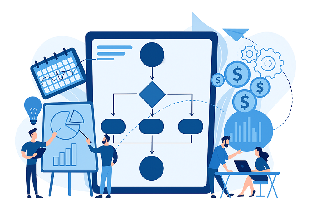 Leaders planning social impact